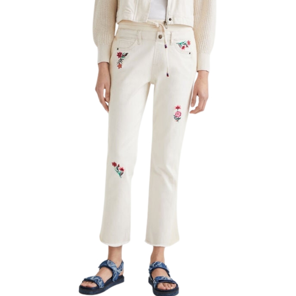 Cream Hybrid Pants DESIGUAL NWT